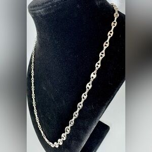 Avon Vintage Silver-tone Mariner Link Chain Necklace 10” #1522